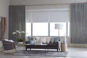 plain pleat drapery