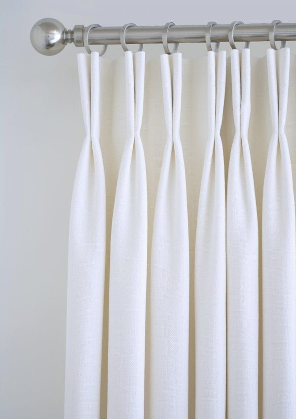 Plain Pleat Drapery and Curtains in Miami by Ford Window Treatments